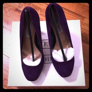Purple Suede Heels